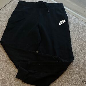 Nike Black Joggers with White Logo